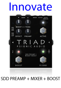 Triad Preamp Pedal for Guitar